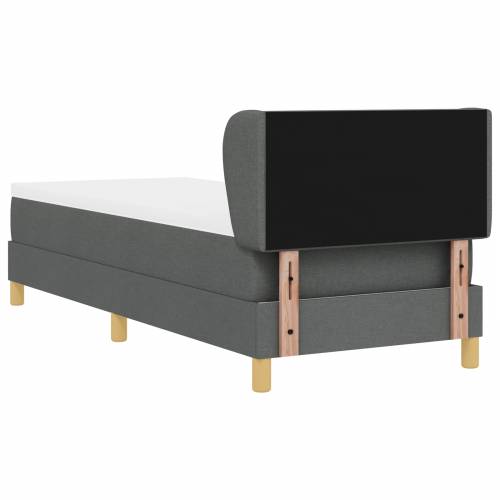 Box Spring Krevet s Madracem u Tamno Sivoj, 80x200 cm, Tkanina Cijena