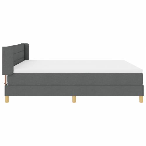 Box Spring krevet s madracem, tamno siva, 180 x 200 cm, tkanina Cijena