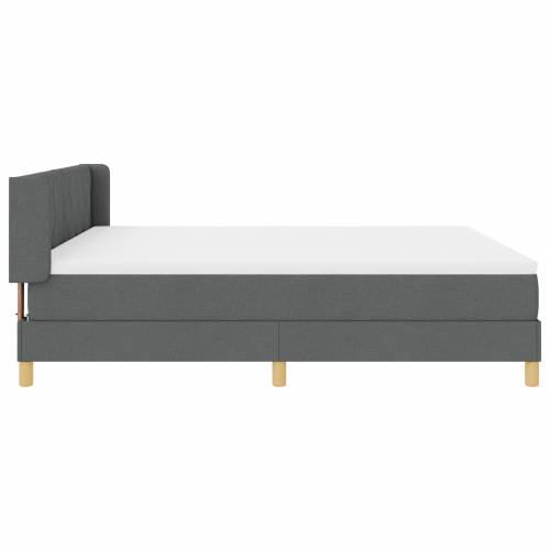 box spring krevet s madracem u tamno sivoj, 180 x 200 cm, tkanina. Cijena