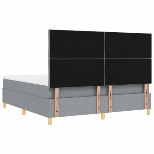 Krevet s kutijom s madracem i klupom Svijetlosiva 180x200 cm Tkanina Cijena