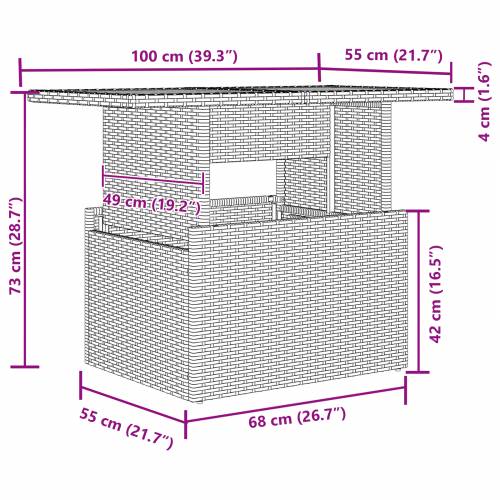 9 Dijelni Vrtni Sofa Set sa Jastučićima Siva Poli Rattan Akacija Cijena