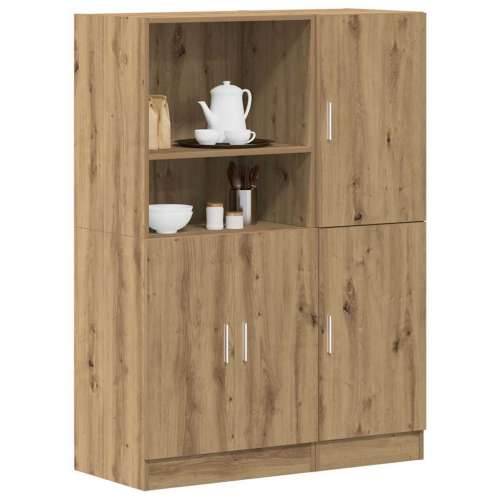 2-dijelni set kuhinjskih ormarića Artisan hrast izrađen od drva - hrast artisan 1 Cijena