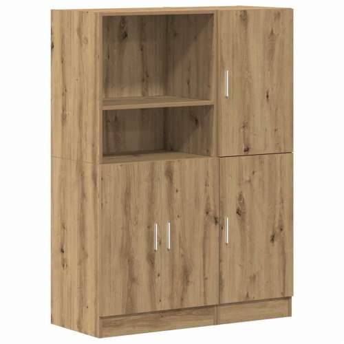 2-dijelni set kuhinjskih ormarića Artisan hrast izrađen od drva - hrast artisan 1 Cijena