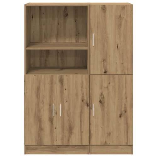 2-dijelni set kuhinjskih ormarića Artisan hrast izrađen od drva - hrast artisan 1 Cijena
