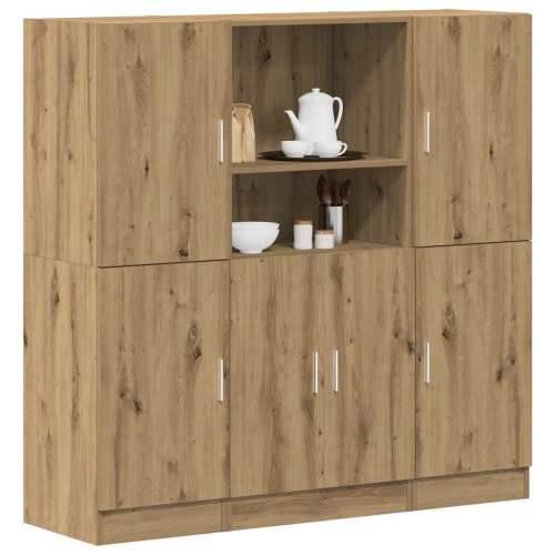 3-dijelni set kuhinjskih ormarića Artisan hrast izrađen od drva - hrast artisan 1 Cijena