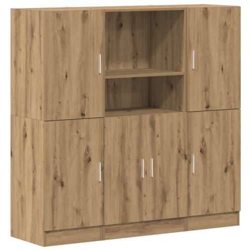 3-dijelni set kuhinjskih ormarića Artisan hrast izrađen od drva - hrast artisan 1 Cijena