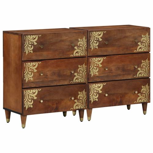 Sideboardi 2 kom Medena smeđa 60x33.5x75 cm Puno grubo drvo manga Cijena