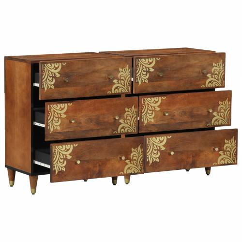 Sideboardi 2 kom Medena smeđa 60x33.5x75 cm Puno grubo drvo manga Cijena