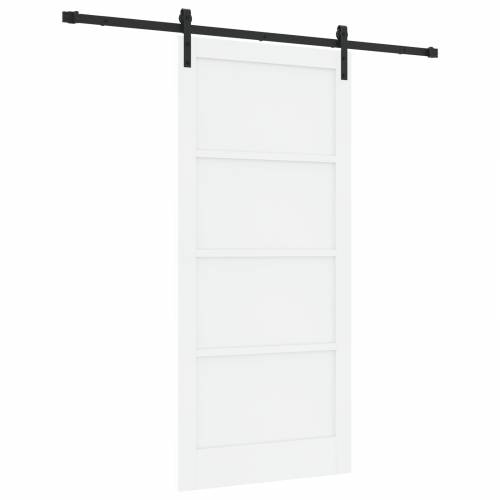 klizna vrata s kompletnim hardverom bijela 93x202 cm solidno drvo bor Cijena