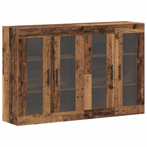 Zidna oprema 2 komada staro drvo 69.5x34x90 cm Obrađeno drvo Cijena