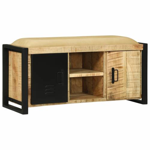 Klupa ormar 100x35x50 cm Čvrsto drvo hrapavo mango Cijena