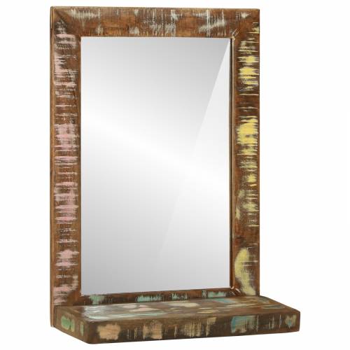 Ogledalo za kupaonicu 50x22x70 cm Čvrsto obnovljeno drvo Cijena