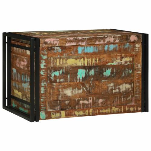 Kutija za Pohranu 80 x 50 x 50 cm - Čvrsto Oblogovano Drvo Cijena
