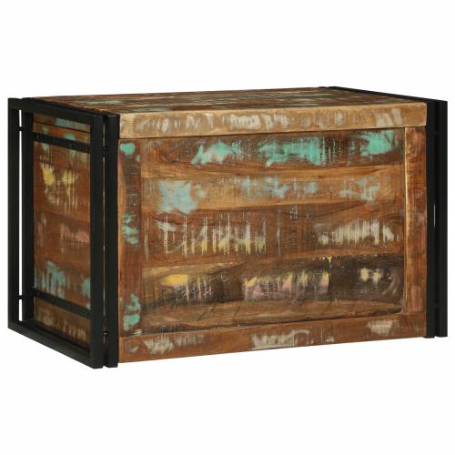 Kutija za Pohranu 80 x 50 x 50 cm - Čvrsto Oblogovano Drvo Cijena