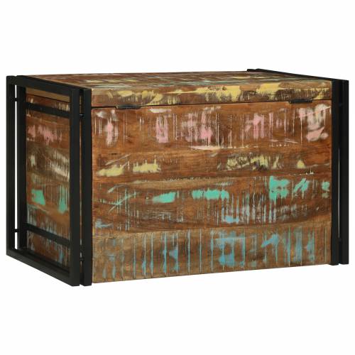 Kutija za Pohranu 80 x 50 x 50 cm - Čvrsto Oblogovano Drvo Cijena