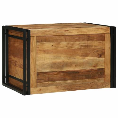 Kutija za pohranu 80 x 50 x 50 cm od masivnog drva akacije Cijena