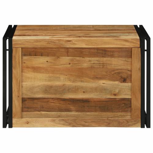 Kutija za pohranu 80 x 50 x 50 cm od masivnog drva akacije Cijena