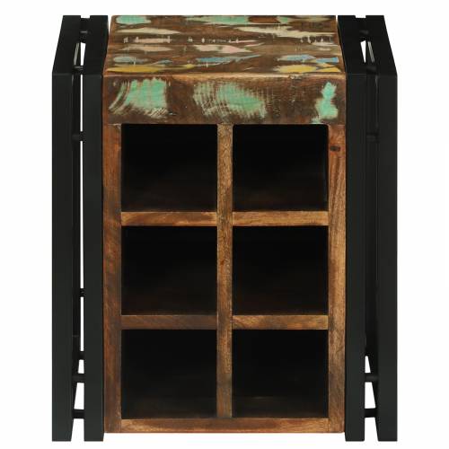 Stalak za vino 34.5x35x39 cm Čvrsto obnovljeno drvo Cijena