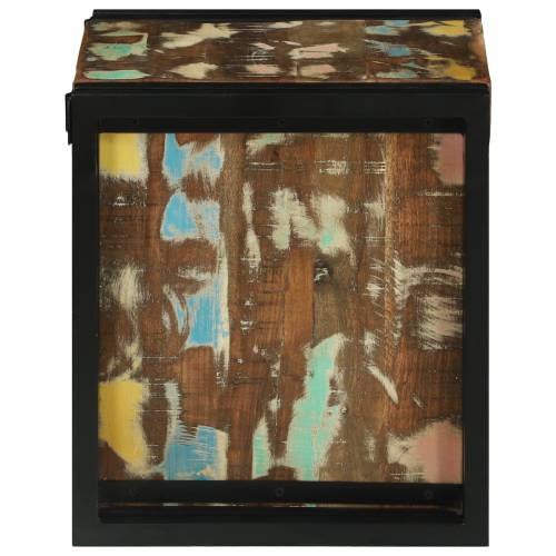 Stalak za vino 34.5x35x39 cm Čvrsto obnovljeno drvo Cijena