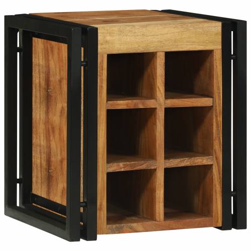 stalak za vino 34.5x35x39 cm čvrsto bagremovo drvo Cijena