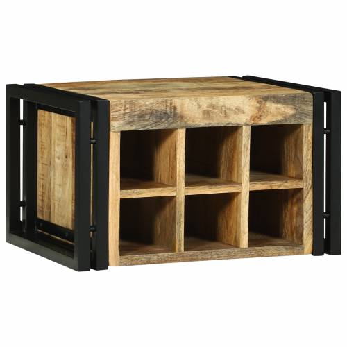 Stalak za vino 46x35x27.5 cm Čvrsto drvo Hrapavo mango Cijena
