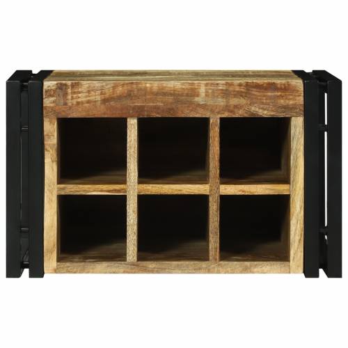 Stalak za vino 46x35x27.5 cm Čvrsto drvo Hrapavo mango Cijena