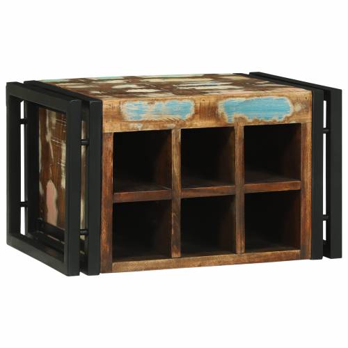 Stalak za vino 46x35x27.5 cm od masivnog obnovljenog drva Cijena