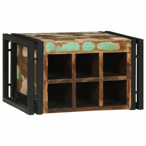 Stalak za vino 46x35x27.5 cm od masivnog obnovljenog drva Cijena