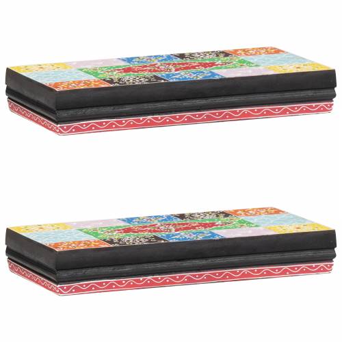 zidne police 2 kom 40x20x6 cm čvrsto drvo mango Cijena