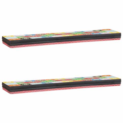 policu za zid 2 komada 100x20x6 cm od čvrstog drva manga Cijena