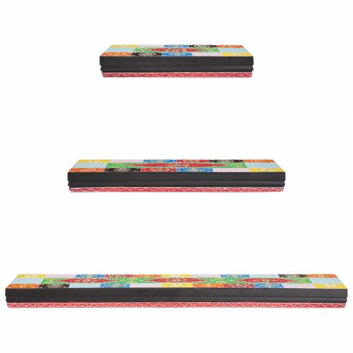 set zidnih polica od 3 komada 100x20x6 cm čvrsto drvo mango Cijena