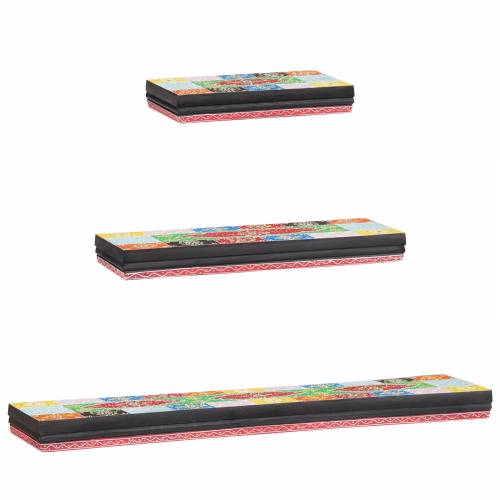 set zidnih polica od 3 komada 100x20x6 cm čvrsto drvo mango Cijena