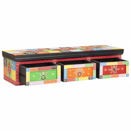 TV ormarić montiran na zid 100x30x24 cm Čvrsto drvo Grubo mango Cijena