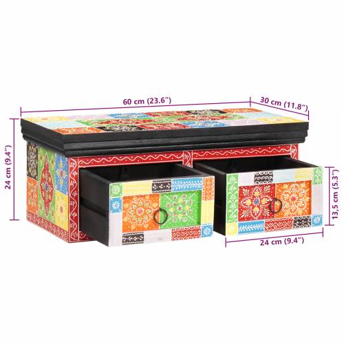 TV ormar na zidu 60x30x24 cm Čvrsto Drvo Grubo Mango Cijena