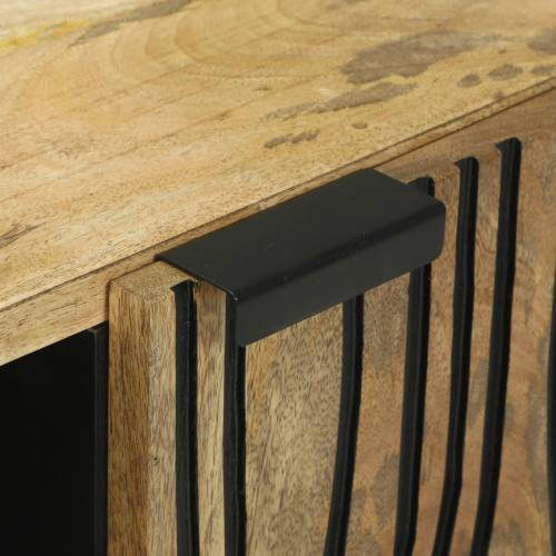 TV kabinet - 80x31.5x46 cm Čvrsto drvo manga i vlaknasto drvo Cijena