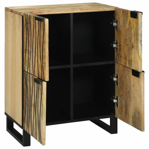 Komoda 60 x 33.5 x 75 cm, od masivnog drva manga i drvene kompozitne ploče Cijena