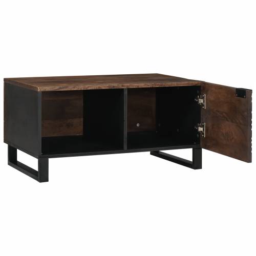 Stolić za kavu 80 x 50 x 40 cm - od masivnog oraha i obrađenog drva Cijena