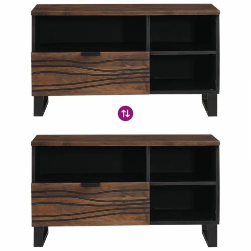 TV ormarić - 80x33,5x46 cm, napravljen od masivnog drva i inženjerskog drva. Cijena