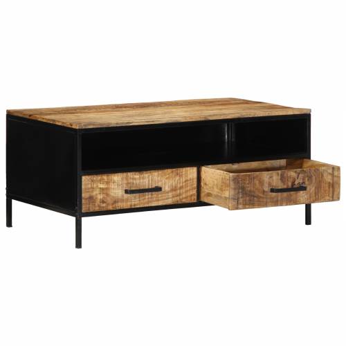 Stolić za kavu 90x50x40 cm Čvrsto drvo rough mango Cijena