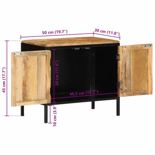 Noćni ormarić 50x30x45 cm Masivno drvo Rough Mango Cijena