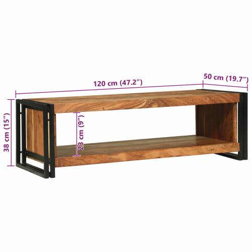 stolić za kavu 120x50x38 cm od čvrstog drva akacije Cijena