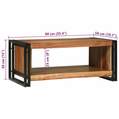 stolić za kavu 90x50x38 cm od masivnog bagremovog drva Cijena