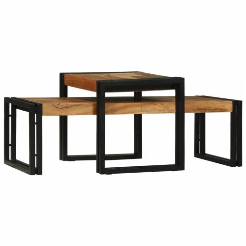Set stolića za kavu od masivnog bagremovog drveta Cijena