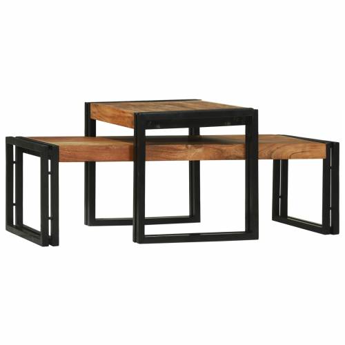 Set stolića za kavu od masivnog bagremovog drveta Cijena