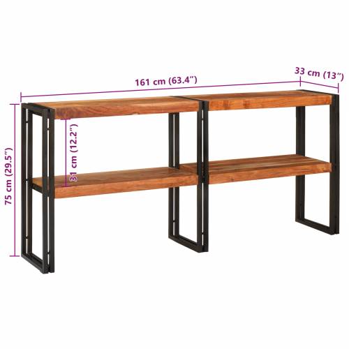 Konzolni stol 160x33x75 cm Čvrsto grubo bagremovo drvo Cijena