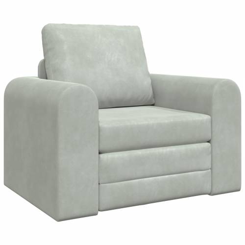 podna sofa krevet 2-u-1 svjetlosiva 98x71x83 cm baršun Cijena