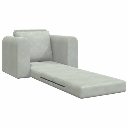 podna sofa krevet 2-u-1 svjetlosiva 98x71x83 cm baršun Cijena