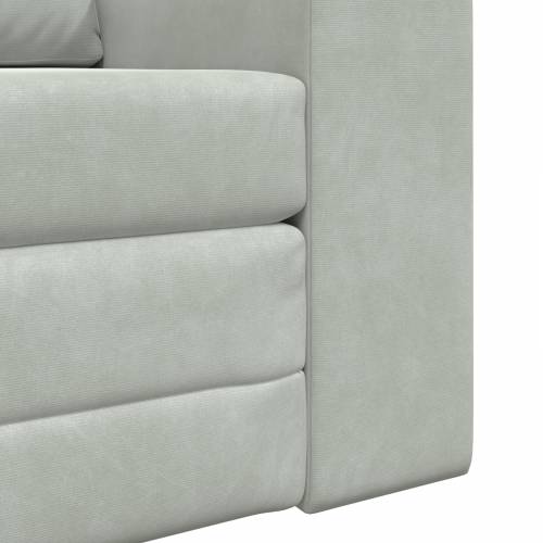 podna sofa krevet 2-u-1 svjetlosiva 98x71x83 cm baršun Cijena