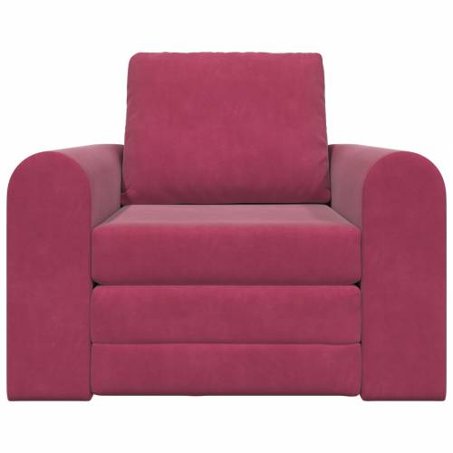 sofa krevet 2 u 1 vino crvena 98x71x83 cm pliš Cijena