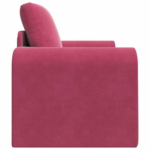 sofa krevet 2 u 1 vino crvena 98x71x83 cm pliš Cijena